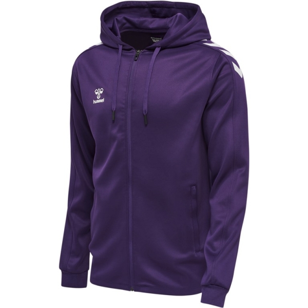 Hummel Core XK Kapuzenjacke - Acai/Weiß